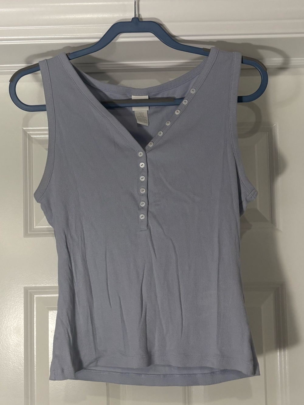 H&M Lavender Henley Tank Top